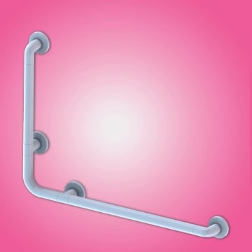 CORRIMANO ANGOLARE DI SICUREZZA 78 X 55.5 CM PER DISABILI