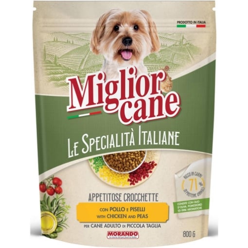 MIGLIOR CANE ADULT SPECIALITÀ MINI CROCCHETTE POLLO E PISELLI 800 G PER TAGLIA PICCOLA OKX