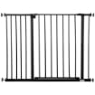 CANCELLETTO PER CANI ESTENSIBILE CON VITI E AMPIA APERTURA, IN METALLO E PLASTICA, 76-107X76 CM, NERO