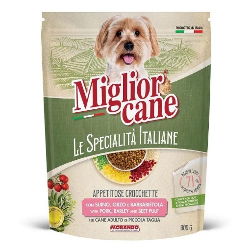 MIGLIOR CANE ADULTO CROCCHETTE SUINO ORZO E BARBABIETOLE 800 G TAGLIA PICCOLA