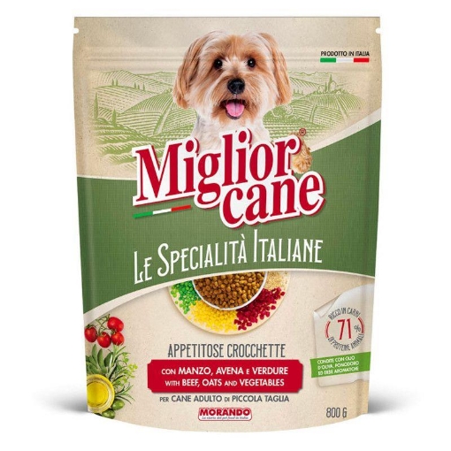 MIGLIOR CANE ADULT SPECIALITÀ MINI CROCCHETTE MANZO AVENA E VERDURELI 800 G PER TAGLIA PICCOLA 