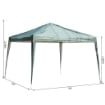 GAZEBO STRUTTURA IN ACCIAIO PIEGHEVOLE RIVESTIMENTO TESSUTO OXFORD VERDE 3X3M