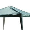 GAZEBO STRUTTURA IN ACCIAIO PIEGHEVOLE RIVESTIMENTO TESSUTO OXFORD VERDE 3X3M