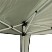 GAZEBO STRUTTURA IN ACCIAIO PIEGHEVOLE RIVESTIMENTO TESSUTO OXFORD VERDE 3X3M