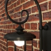 LAMPADA DA ESTERNO CON PANNELLO SOLARE, IMPERMEABILE IP44 E ACCENSIONE AUTOMATICA, NERO