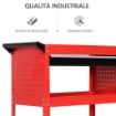 CARRELLO PORTAUTENSILI DA OFFICINA, ROSSO, 70X35X75.5CM