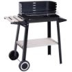 GRIGLIA A CARBONE BARBECUE PICNIC ALTEZZA REGOLABILE NERO 87X 45 X 83 CM