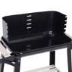 GRIGLIA A CARBONE BARBECUE PICNIC ALTEZZA REGOLABILE NERO 87X 45 X 83 CM