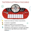 SET BATTERIA GIOCATTOLO CON MOLTI EFFETTI SONORI E MICROFONO PER BAMBINI ROSSO