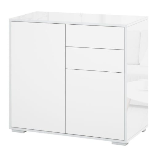 MOBILETTO ARMADIETTO MULTIUSO CON  APERTURA A PRESSIONE 79X36X74 CM BIANCO