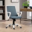 SEDIA DA UFFICIO ERGONOMICA CON ALTEZZA REGOLABILE, FUNZIONE DONDOLO E TESSUTO A RETE, GRIGIO