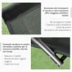 SEDIA SDRAIO A DONDOLO ZERO-GRAVITY DA ESTERNO IMPERMEABILE CON POGGIATESTA, 155X61X88 CM, NERO