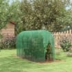 SERRA PER PIANTE A RETE 3X1X1.5M CON PORTA A CERNIERA E PICCHETTI A TERRA, VERDE