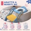 RIDUTTORE WATER CON SCALETTA REGOLABILE E MANIGLIE, PIEGHEVOLE CON CUSCINO RIMOVIBILE, BLU