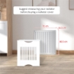 COPRITERMOSIFONE BIANCO IN MDF CON PIANO D'APPOGGIO E DESIGN ANTIRIBALTAMENTO, 78X19X82 CM
