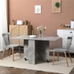TAVOLO PIEGHEVOLE IN LEGNO PER 4-6 PERSONE CON RUOTE, 75X140X74CM, GRIGIO