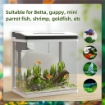 ACQUARIO DA 13L A ILLUMINAZIONE LED CON FORI DI VENTILAZIONE, IN VETRO HD E ABS, 29L X 20P X 30.5A CM