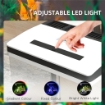 ACQUARIO DA 13L A ILLUMINAZIONE LED CON FORI DI VENTILAZIONE, IN VETRO HD E ABS, 29L X 20P X 30.5A CM