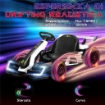 GO KART ELETTRICO PER BAMBINI 6-12 ANNI 24V 12KM/H CON SEGGIOLINO REGOLABILE, BIANCO