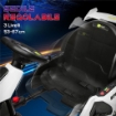 GO KART ELETTRICO PER BAMBINI 6-12 ANNI 24V 12KM/H CON SEGGIOLINO REGOLABILE, BIANCO