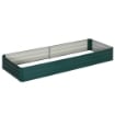 LETTO PER ORTO RIALZATO IN METALLO DA ESTERNO, PORTAPIANTE PER FIORI ED ERBE, 241X90,5X30CM