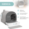 LETTIERA PER GATTI CHIUSA CON FILTRI, PALETTA E VASSOIO, STRUTTURA IN PP, 43X44X47CM, GRIGIO