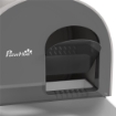 LETTIERA PER GATTI CHIUSA CON FILTRI, PALETTA E VASSOIO, STRUTTURA IN PP, 43X44X47CM, GRIGIO