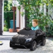 MACCHINA ELETTRICA PER BAMBINI 3-5 ANNI MERCEDES CON CINTURA DI SICUREZZA E TELECOMANDO, NERO