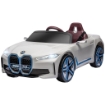 MACCHINA ELETTRICA PER BAMBINI 3-6 ANNI CON LICENZA BMW CON TELECOMANDO, CLACSON E FARI, 115X67X45 CM, BIANCA