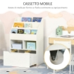 PICCOLA LIBRERIA PER BAMBINI CON RIPIANI E CASSETTO IN MDF, 60X29.9X90CM, BIANCO