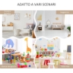 PICCOLA LIBRERIA PER BAMBINI CON RIPIANI E CASSETTO IN MDF, 60X29.9X90CM, BIANCO