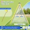 SET ALTALENE DA GIARDINO ROTONDA E CLASSICA, SCALETTE IN ACCIAIO E CORDA E CANESTRO PER BAMBINI 3-8 ANNI