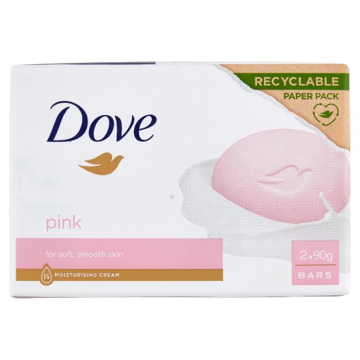 SAPONETTA DOVE 2X90GR PINK