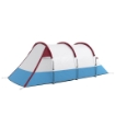 TENDA DA CAMPEGGIO IMPERMEABILE CON 2 AREE E 3 INGRESSI, IN POLIESTERE E FIBRA DI VETRO, 420X200X150 CM, ROSSO