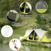 TENDA DA CAMPEGGIO 4 POSTI CON 2 SPAZI SEPARATI, IN POLIESTERE E FIBRA DI VETRO, 450X215PX180 CM, VERDE