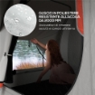 TENDA PER AUTO IMPERMEABILE A 3 PORTE IN POLIESTERE, PE E FIBRA DI VETRO, 239X210X210 CM, GRIGIO E ARANCIONE