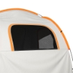 TENDA PER AUTO IMPERMEABILE A 3 PORTE IN POLIESTERE, PE E FIBRA DI VETRO, 239X210X210 CM, GRIGIO E ARANCIONE