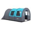 TENDA DA CAMPEGGIO 5 POSTI IMPERMEABILE CON ZONA NOTTE E GIORNO, IN POLIESTERE, 480X260X200 CM, GRIGIO E BLU