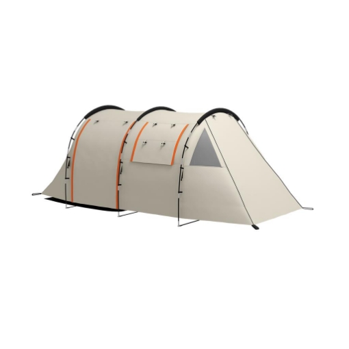 TENDA DA CAMPEGGIO 4-5 PERSONE CON COPERTURA OSCURANTE, IMPERMEABILE CON BORSA DI TRASPORTO, KAKI