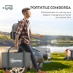 TENDA DA CAMPEGGIO 4 POSTI IMPERMEABILE CON ZONA NOTTE E ZONA GIORNO, IN POLIESTERE, 460X300X200 CM, VERDE