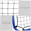 RETE DA CALCIO REBOUNDER PIEGHEVOLE CON ANGOLO REGOLABILE E PICCHETTI, 100X95X90 CM, BLU