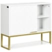 ARMADIETTO BAGNO A 2 LIVELLI CON RIPIANI APERTI  60X20X51 CM BIANCO