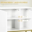 ARMADIETTO BAGNO A 2 LIVELLI CON RIPIANI APERTI  60X20X51 CM BIANCO