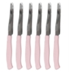 COLTELLI DA TAVOLA SET DA 6 PZ IN COLORAZIONE ROSA POLVERE