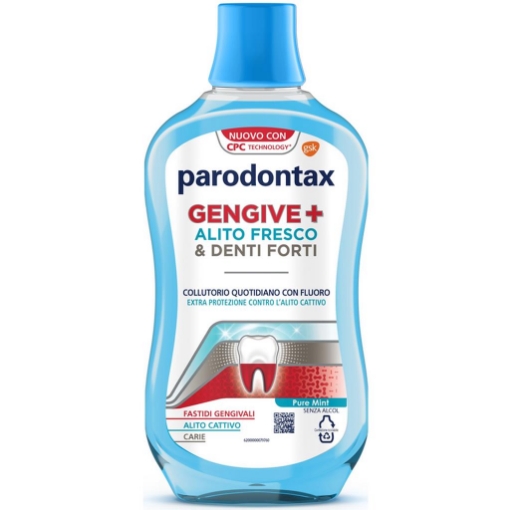 PARODONTAX COLLUTORIO GENGIVE + PURE MINT SENZA ALCOL 500 ML ALITO FRESCO 