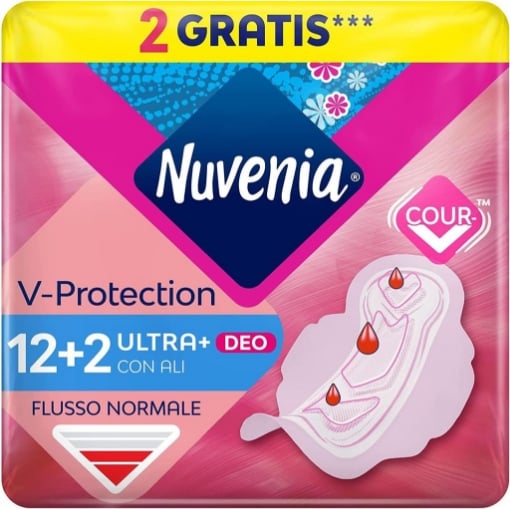 NUVENIA ASSORBENTE ULTRA SOTTILE DEO FRESH PROFUMATO CON ALI 14 PZ OKX