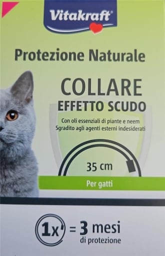 VITAKRAFT COLLARE EFFETTO SCUDO ANTIPARASSITARIO PER GATTI 35 CM