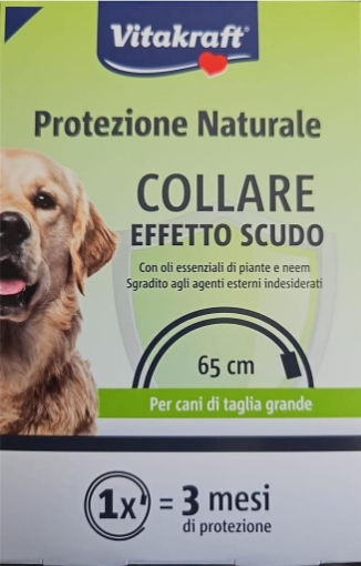 VITAKRAFT COLLARE ANTIPARASSITARIO EFFETTO SCUDO PER CANI DI TAGLIA GRANDE SUPERIORE AI 25 KG OKX