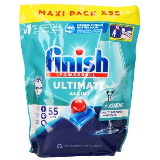 FINISH ULTIMATE ALL CAPS MAXI PACK 55PZ + IGIENE OKX