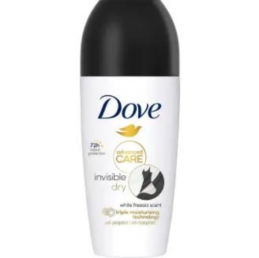 DOVE DEO ROLL-ON DOVE 50 ML INVISIBLE DRY WHITE FORMULA ANTIMACCHIA 